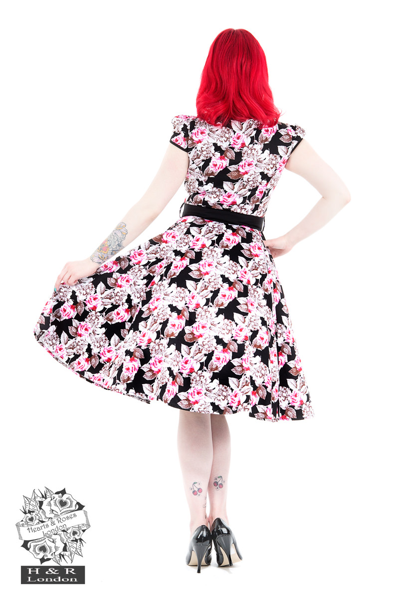 50s Summer Tea Flared Dress